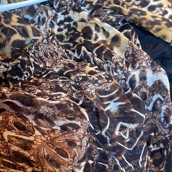 Forla Paris sheer leopard dress sz M - Picture 6 of 7